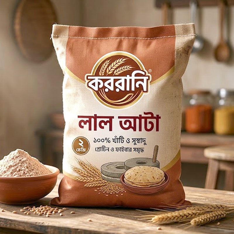 কররানি লাল আটা  ২ কেজি
