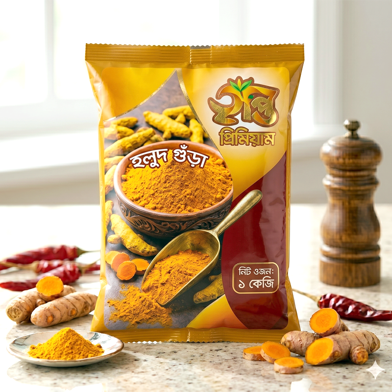 কররানি হলুদ গুঁড়া (প্যাক) ১ কেজি